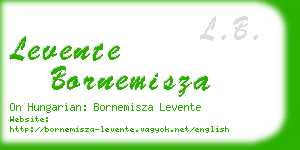 levente bornemisza business card
